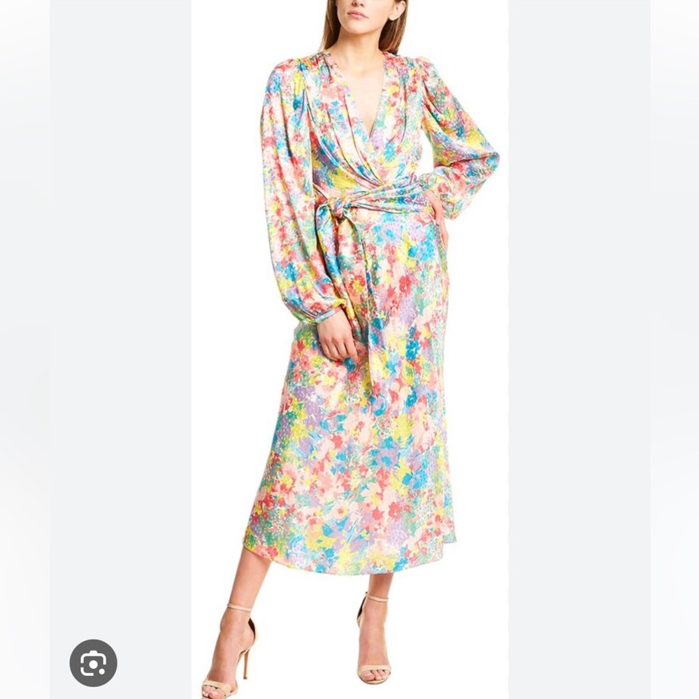 Ronny Kobo Silk floral dress